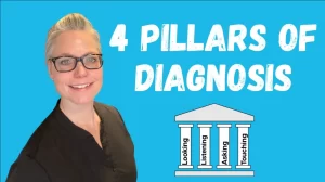 4 Pillars of Diagnosis with Vanessa Ebertz of Blue Frog Wellness graphic